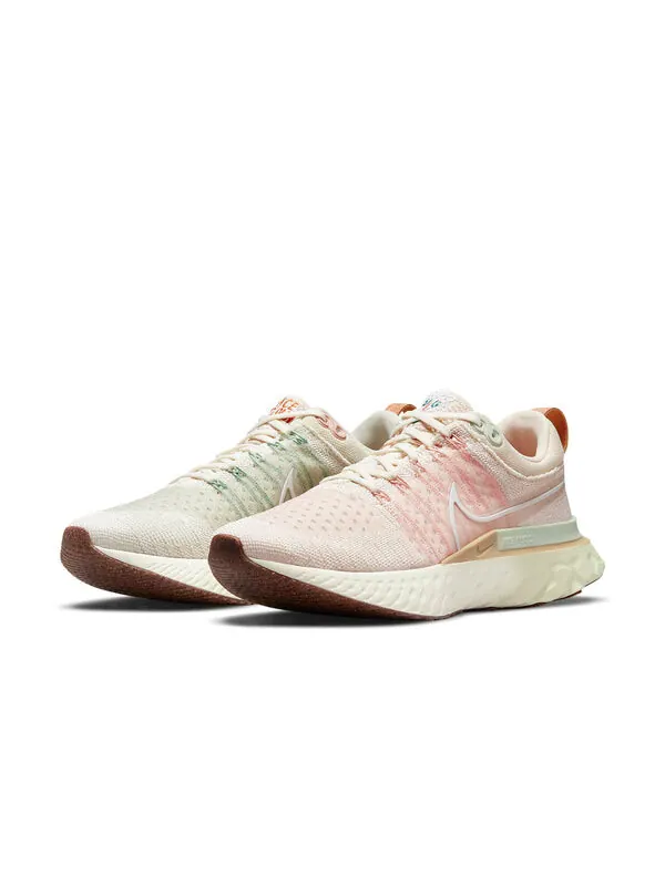 Кроссовки react infinity run flyknit 2 Nike — изображение 3 из 4, розовый/зеленый/белый