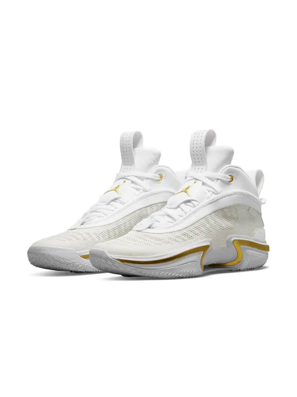 Кроссовки 36 se pf Air Jordan — изображение 3 из 4, белый/золотистый