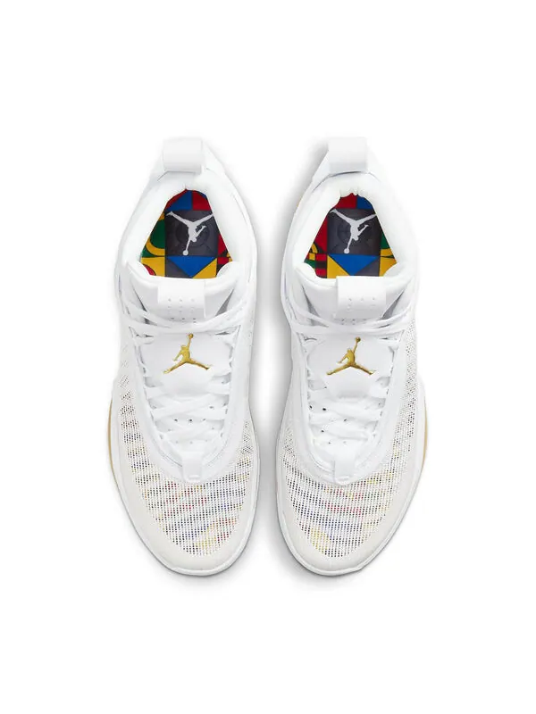 Кроссовки 36 se pf Air Jordan — изображение 4 из 4, белый/золотистый
