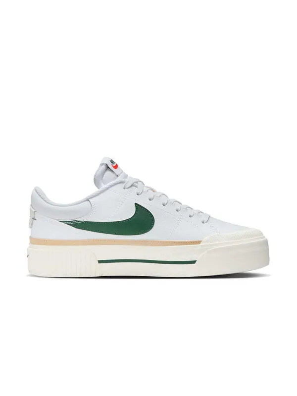 Кроссовки court legacy lift 'white sail fir' Nike — изображение 2 из 4, белый
