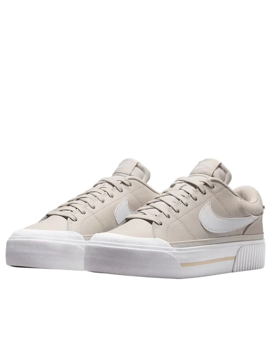 Кроссовки (WMNS) Nike Court Legacy Lift 'Light Orewood Brown White' — изображение 2 из 5, бежевый
