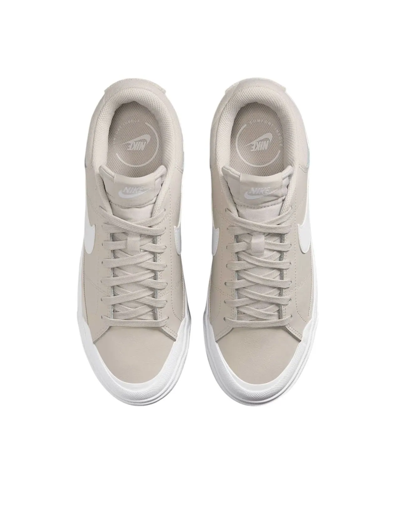 Кроссовки (WMNS) Nike Court Legacy Lift 'Light Orewood Brown White' — изображение 3 из 5, бежевый