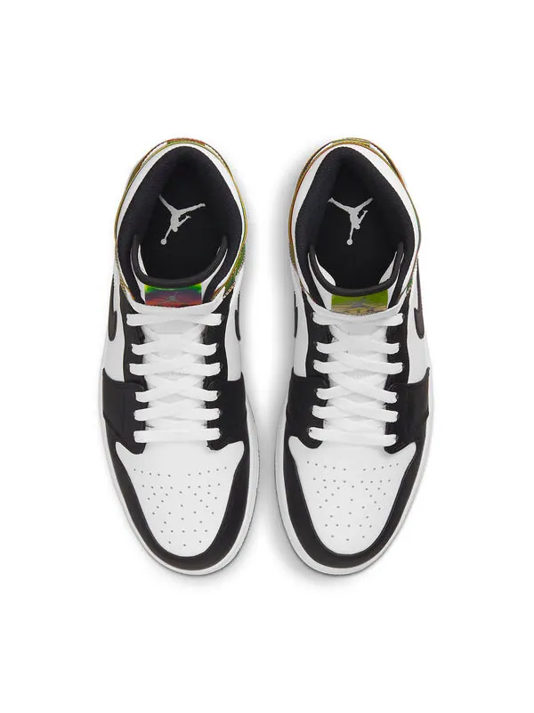Кроссовки 1 средний размер Air Jordan — изображение 4 из 4, белый/черный