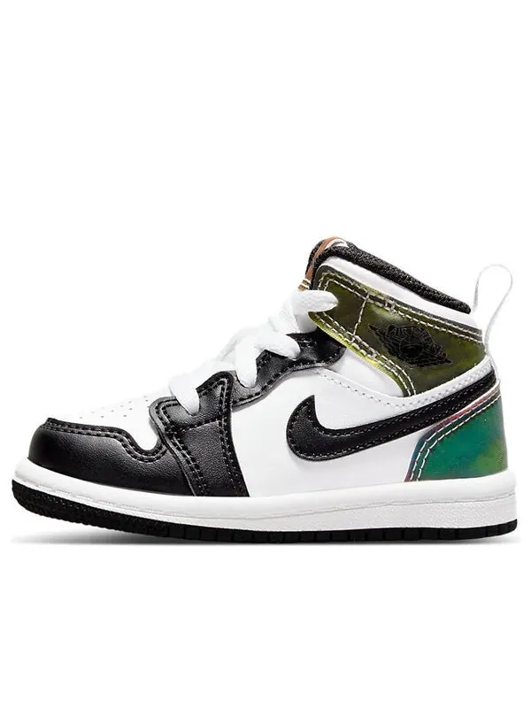 Кроссовки 1 средний размер Air Jordan — изображение 1 из 4, черный/белый/зеленый