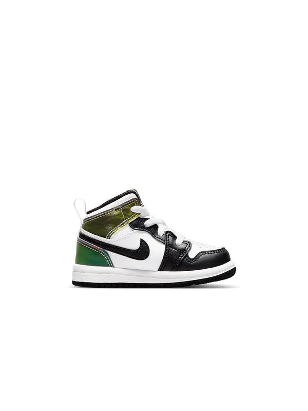 Кроссовки 1 средний размер Air Jordan — изображение 2 из 4, черный/белый/зеленый