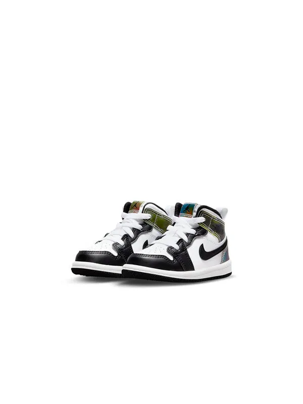 Кроссовки 1 средний размер Air Jordan — изображение 3 из 4, черный/белый/зеленый