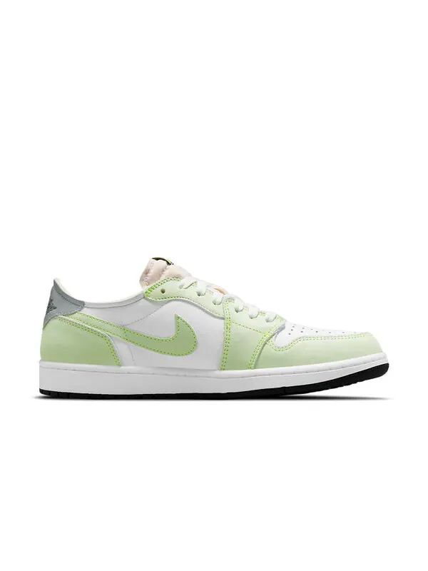 Кроссовки 1 low og Air Jordan — изображение 2 из 4, белый/зеленый/черный
