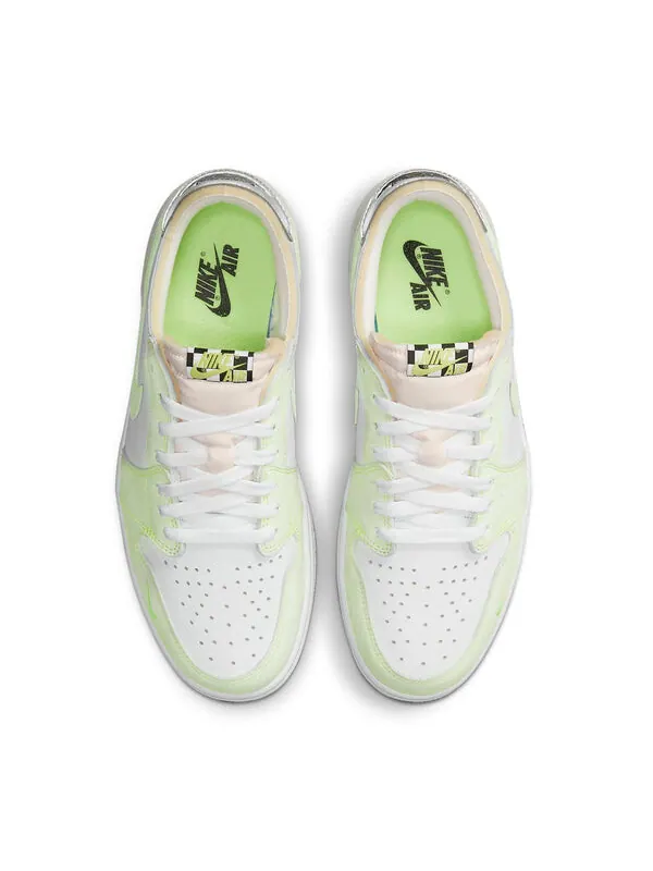 Кроссовки 1 low og Air Jordan — изображение 4 из 4, белый/зеленый/черный