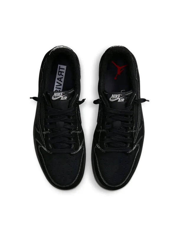 Кроссовки 1 low og sp x travis scott 'black phantom' Air Jordan — изображение 2 из 4, черный//красный