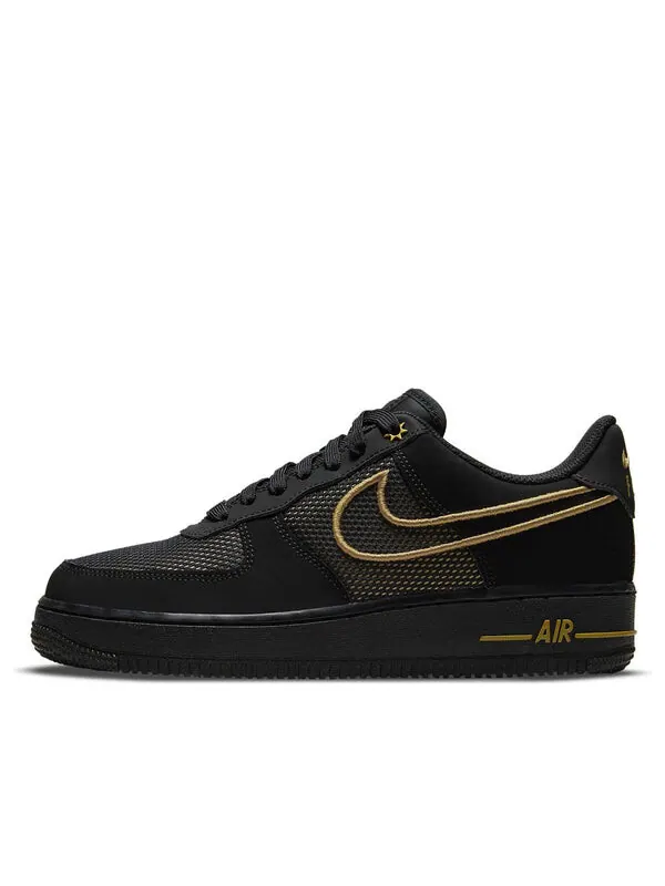 Кроссовки air force 1 низкие Nike — изображение 1 из 4, черный/золотистый