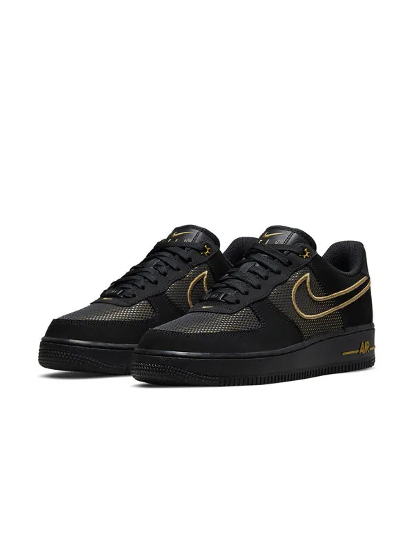 Кроссовки air force 1 низкие Nike — изображение 3 из 4, черный/золотистый