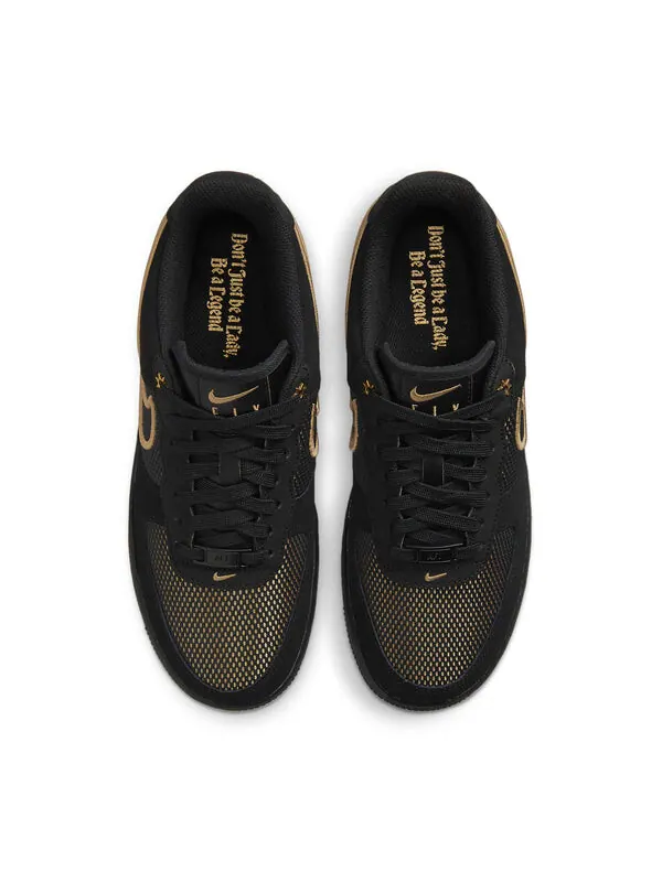Кроссовки air force 1 низкие Nike — изображение 4 из 4, черный/золотистый