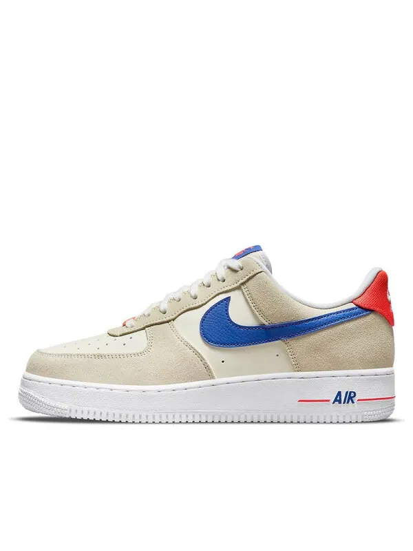Кроссовки air force 1 '07 lv8 'coconut milk hyper royal' Nike — изображение 1 из 4, кремовый/синий/красный