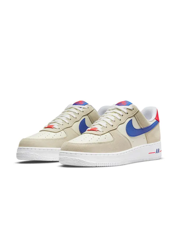 Кроссовки air force 1 '07 lv8 'coconut milk hyper royal' Nike — изображение 3 из 4, кремовый/синий/красный