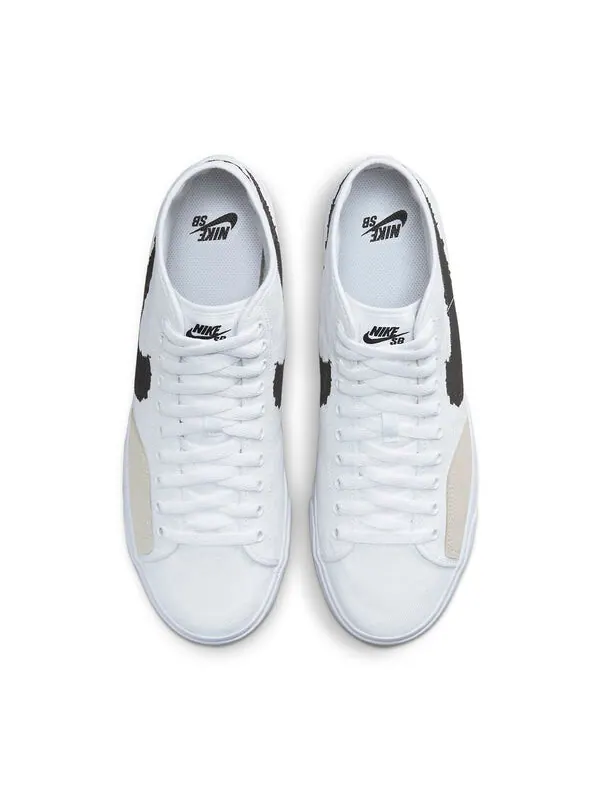 Кроссовки blazer court mid premium sb Nike — изображение 4 из 4, белый/черный/коричневый