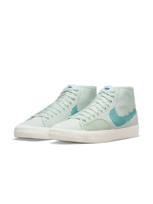 Кроссовки blazer court mid premium sb 'barely green' Nike — изображение 3 из 4, зеленый/синий