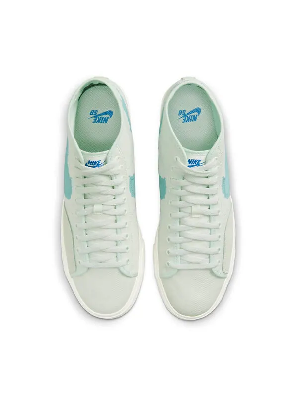 Кроссовки blazer court mid premium sb 'barely green' Nike — изображение 4 из 4, зеленый/синий