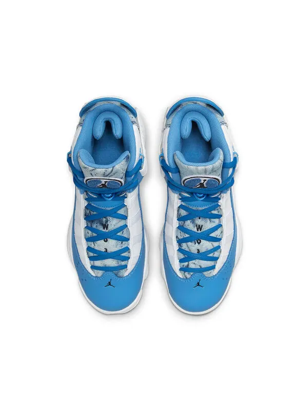 Кроссовки 6 колец Air Jordan — изображение 4 из 4, синий/белый