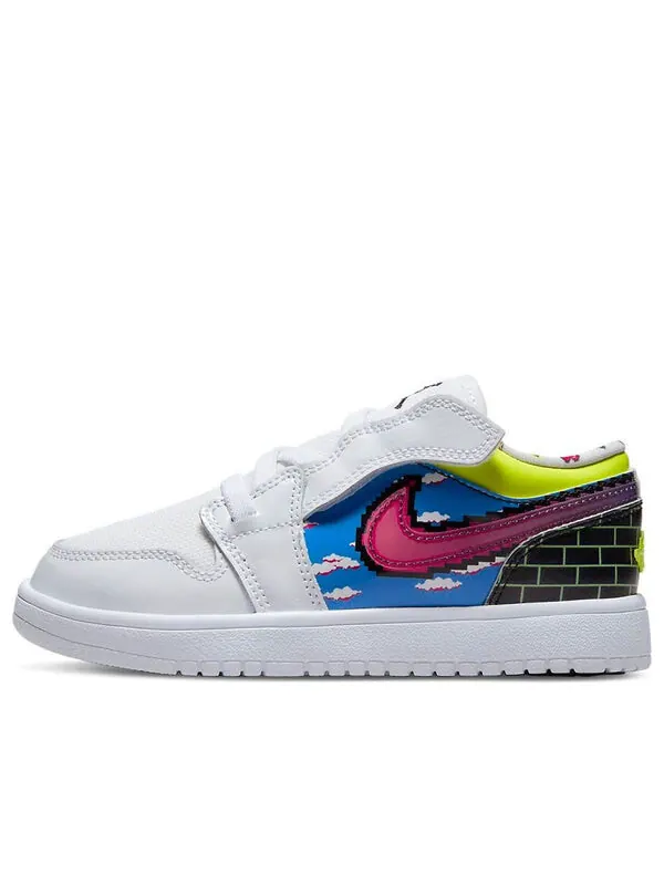 Кроссовки 1 низкие alt Air Jordan — изображение 1 из 4, белый/черный//розовый