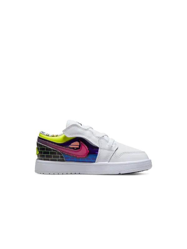 Кроссовки 1 низкие alt Air Jordan — изображение 2 из 4, белый/черный//розовый