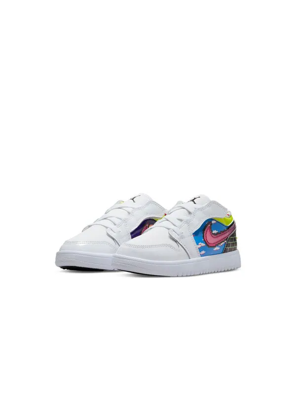Кроссовки 1 низкие alt Air Jordan — изображение 3 из 4, белый/черный//розовый