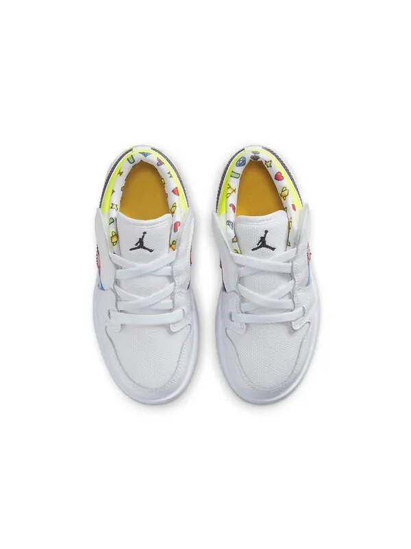 Кроссовки 1 низкие alt Air Jordan — изображение 4 из 4, белый/черный//розовый
