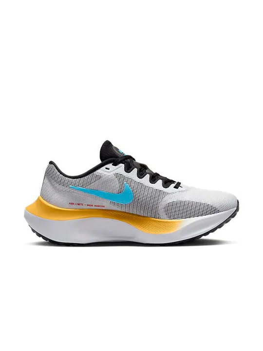 Кроссовки (WMNS) Nike Zoom Fly 5 'White Black Baltic Blue' DM8974-002 — изображение 3 из 5, серый