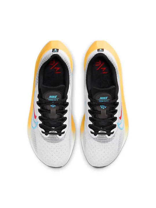 Кроссовки (WMNS) Nike Zoom Fly 5 'White Black Baltic Blue' DM8974-002 — изображение 4 из 5, серый