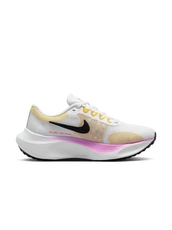Кроссовки зум флай 5 Nike — изображение 2 из 4, белый//коричневый