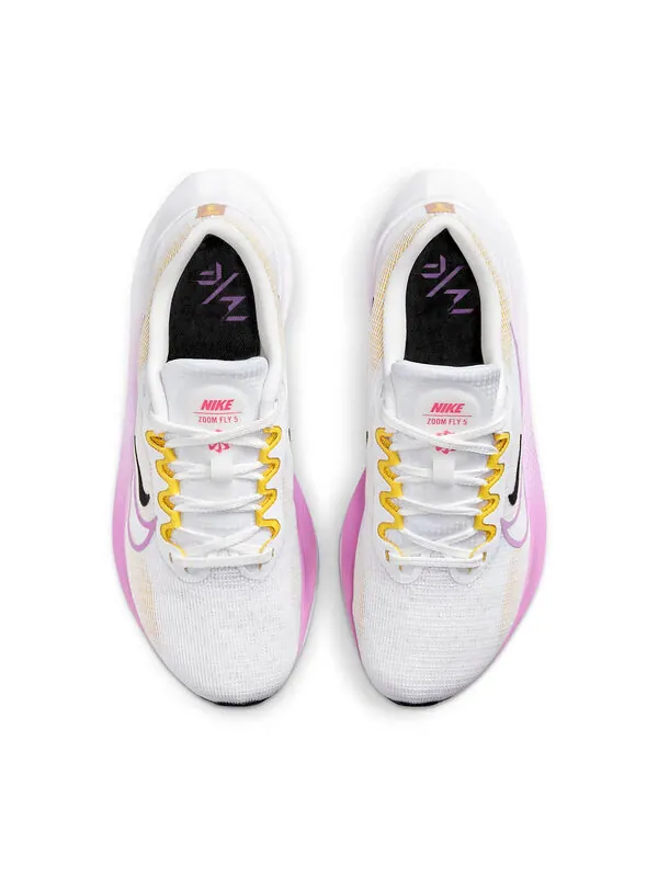Кроссовки зум флай 5 Nike — изображение 4 из 4, белый//коричневый
