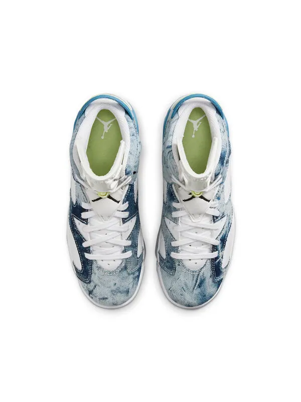 Кроссовки 6 ретро Air Jordan — изображение 3 из 4, белый/синий//черный