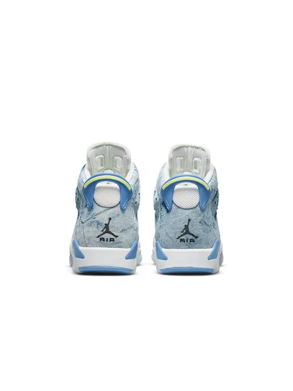 Кроссовки 6 ретро Air Jordan — изображение 4 из 4, белый/синий//черный