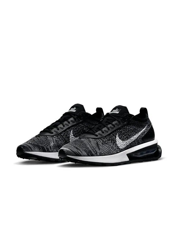 Кроссовки air max flyknit racer Nike — изображение 3 из 4, черный/белый