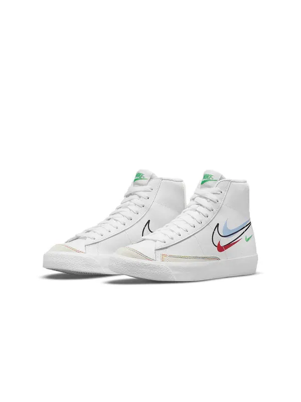 Кроссовки blazer mid '77 'swoosh pack' Nike — изображение 3 из 4, белый/синий/красный