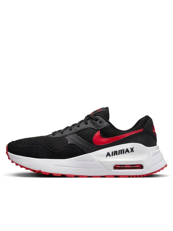 Кроссовки air max systm 'black university red' Nike — изображение 1 из 4, черный/белый/красный