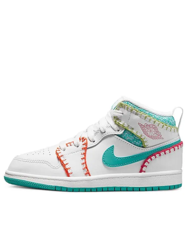 Кроссовки 1 средний размер Air Jordan — изображение 1 из 4, белый/зеленый