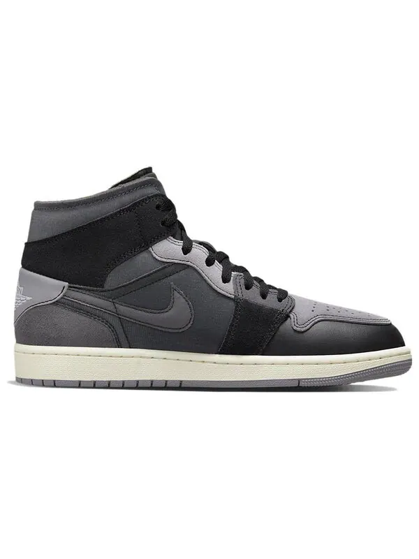 Кроссовки 1 mid se craft Air Jordan — изображение 2 из 4, черный/серый