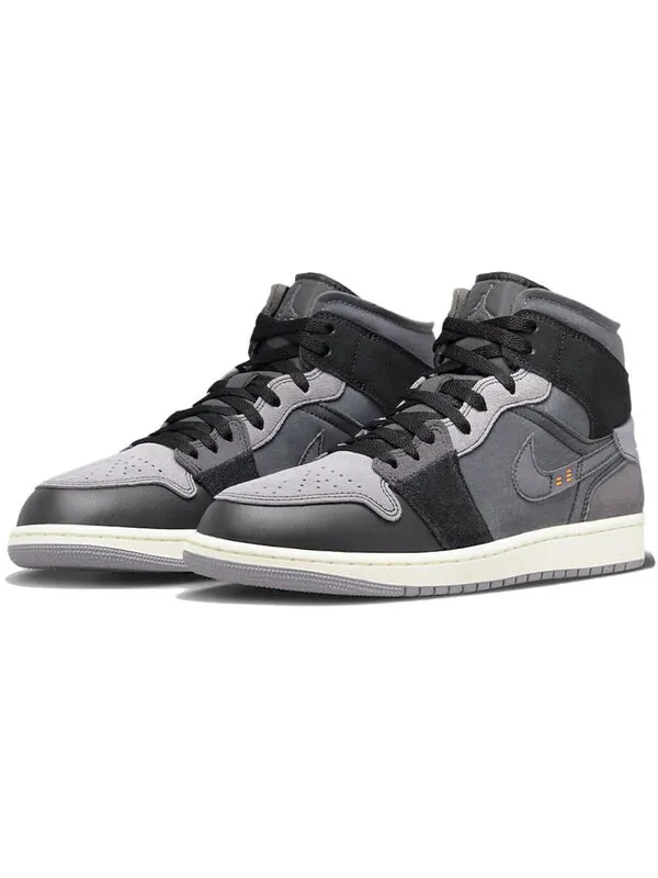 Кроссовки 1 mid se craft Air Jordan — изображение 3 из 4, черный/серый