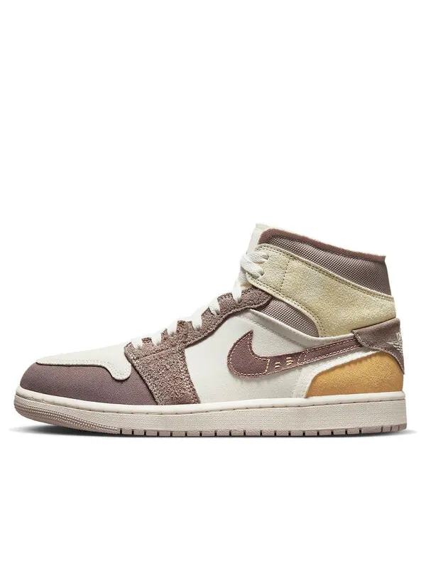 Кроссовки 1 mid se craft Air Jordan — изображение 1 из 4, коричневый/белый