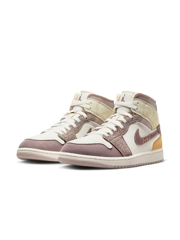 Кроссовки 1 mid se craft Air Jordan — изображение 3 из 4, коричневый/белый