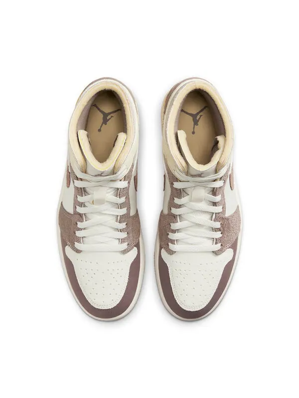 Кроссовки 1 mid se craft Air Jordan — изображение 4 из 4, коричневый/белый