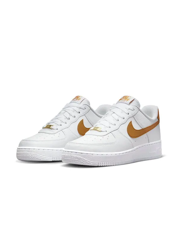 Кроссовки air force 1 low '07 next nature 'white gold suede' Nike — изображение 3 из 4, белый/золотистый