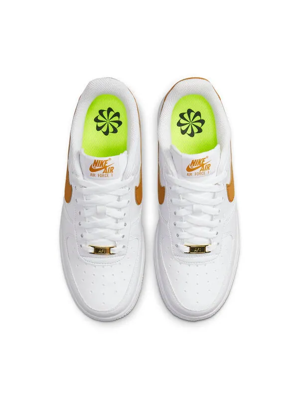 Кроссовки air force 1 low '07 next nature 'white gold suede' Nike — изображение 4 из 4, белый/золотистый