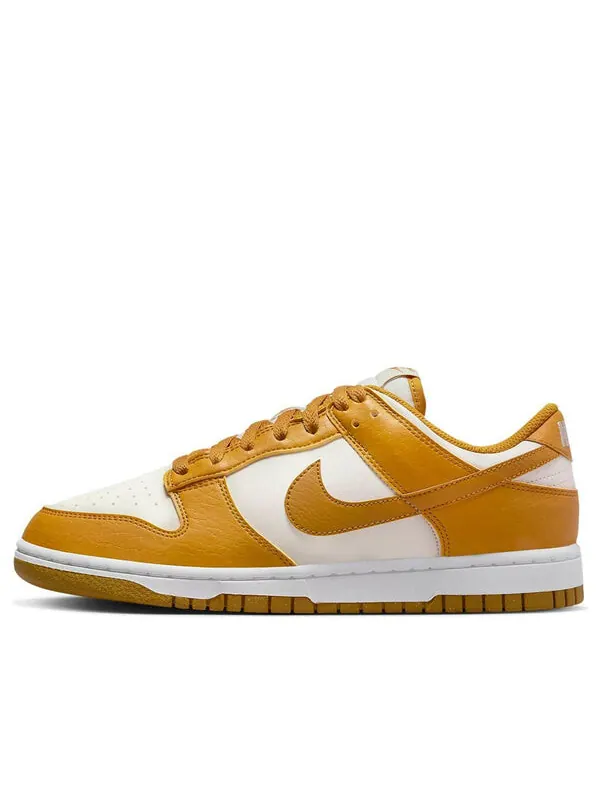 Кроссовки dunk low next nature 'gold phantom' Nike — изображение 1 из 4, золотистый-белый