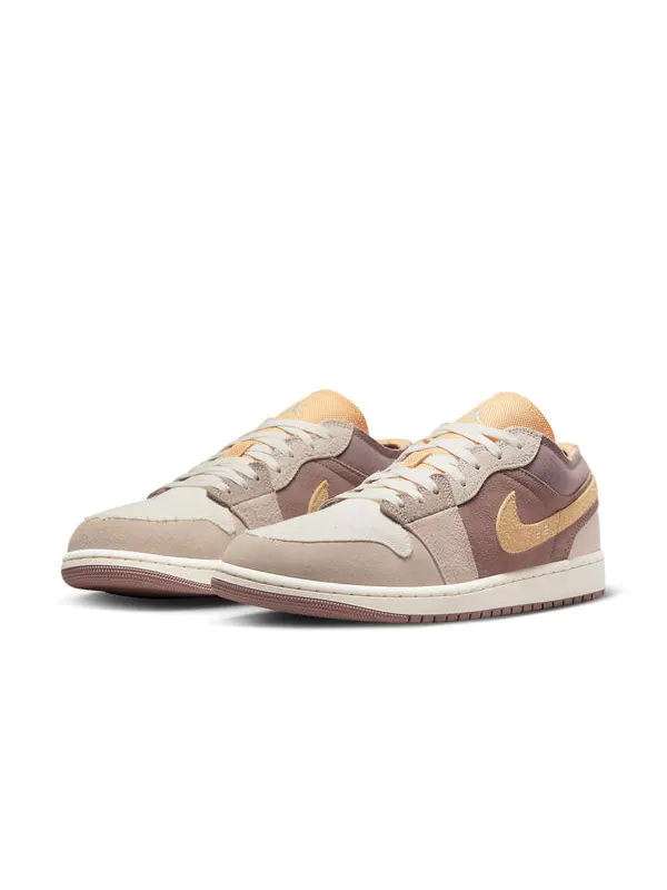 Кроссовки 1 low se craft 'inside out - taupe haze' Air Jordan — изображение 3 из 4, золотистый