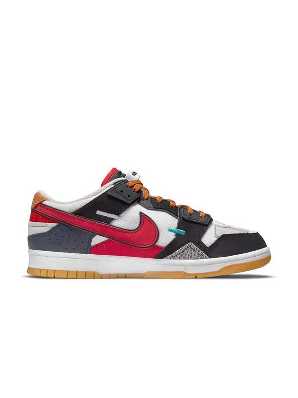 Кроссовки dunk low scrap premium Nike — изображение 2 из 4, черный/белый/красный