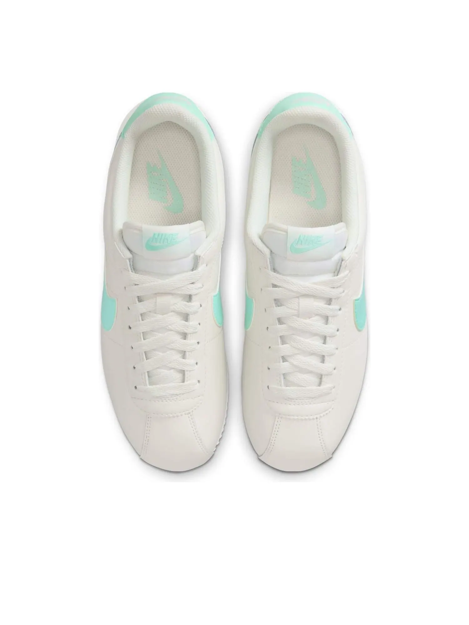 Кроссовки (WMNS) Nike Cortez Leather 'Sail Mint Foam' — изображение 2 из 6, бежевый