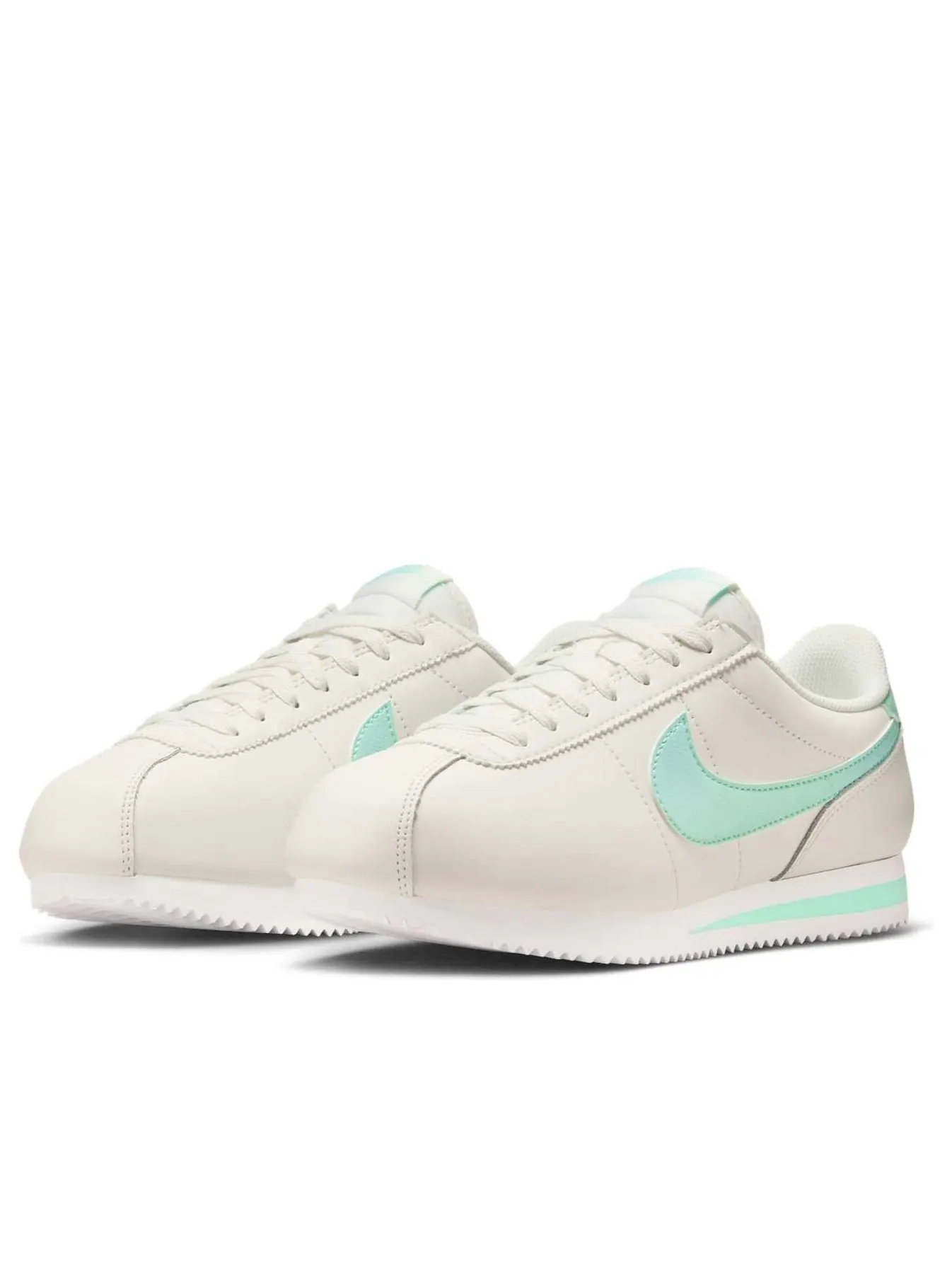 Кроссовки (WMNS) Nike Cortez Leather 'Sail Mint Foam' — изображение 4 из 6, бежевый