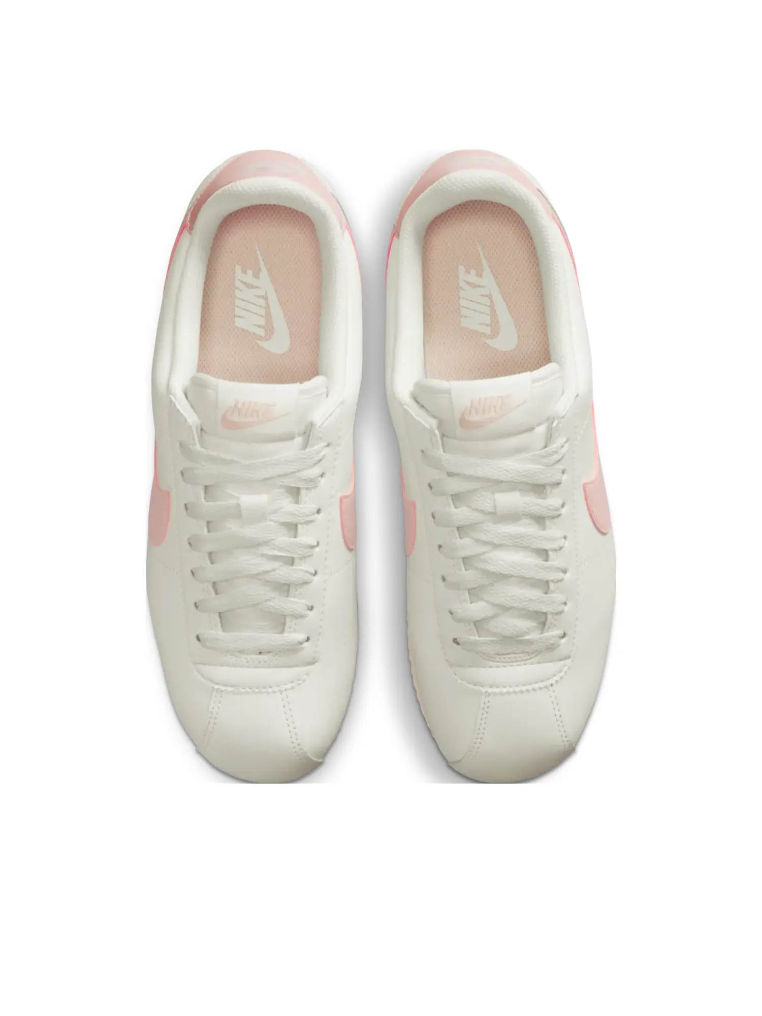 Кроссовки (WMNS) Nike Cortez Leather 'Sail Dark Pink' — изображение 2 из 7, белый
