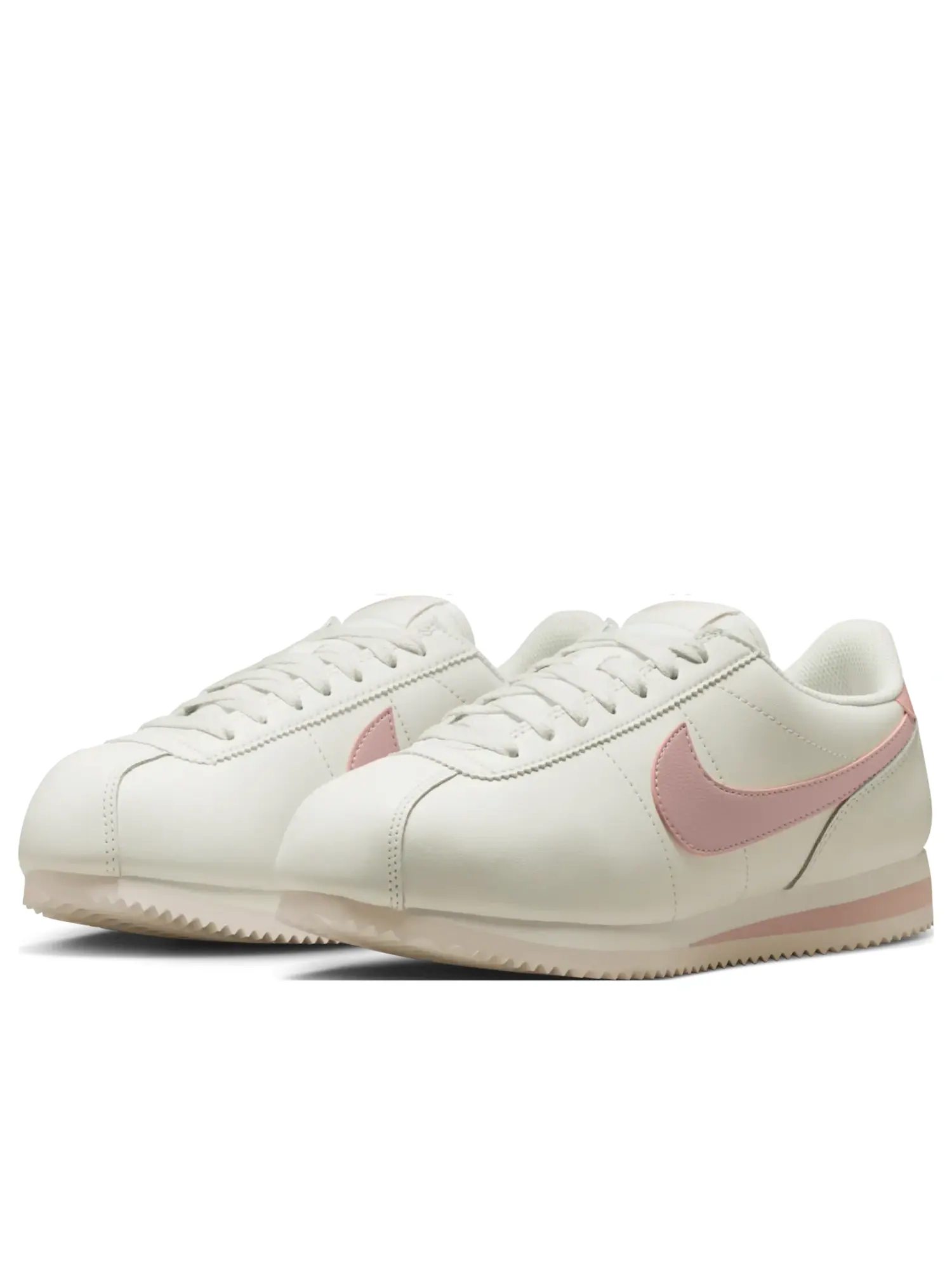 Кроссовки (WMNS) Nike Cortez Leather 'Sail Dark Pink' — изображение 4 из 7, белый